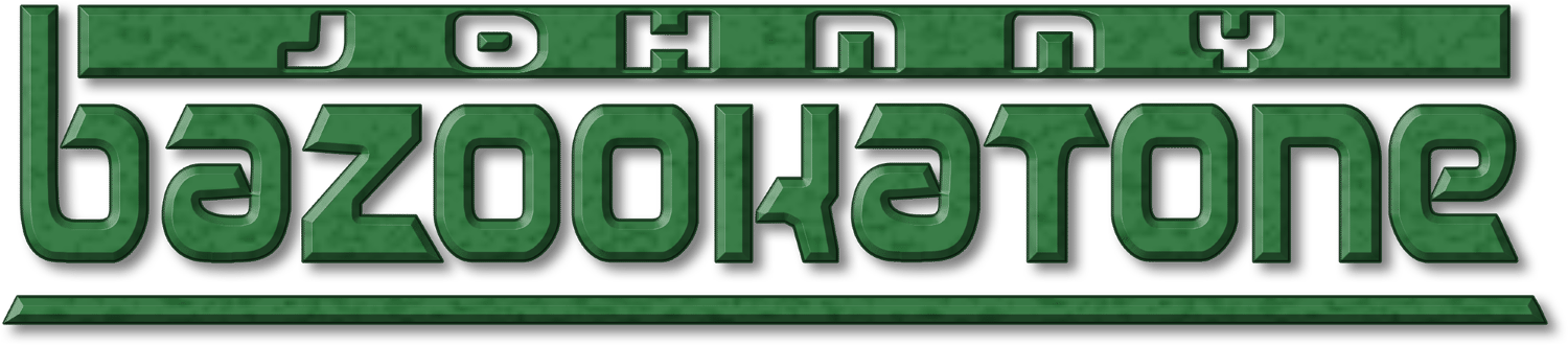 Johnny Bazookatone logo for Playstation